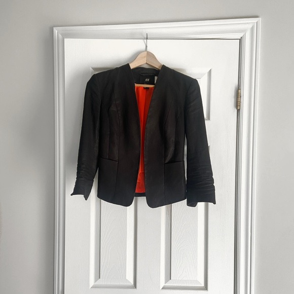 H&M | Black blazer cropped jacket - Picture 1 of 8